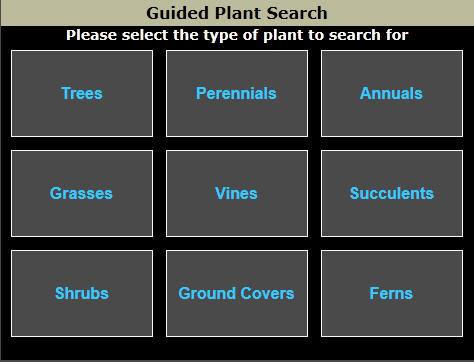 Guided Search Screen