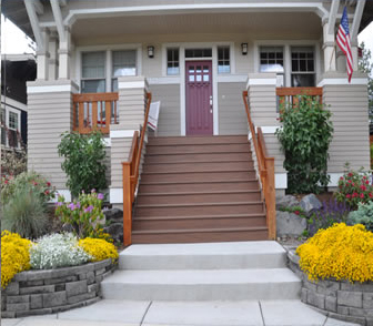 Flag stone walkway