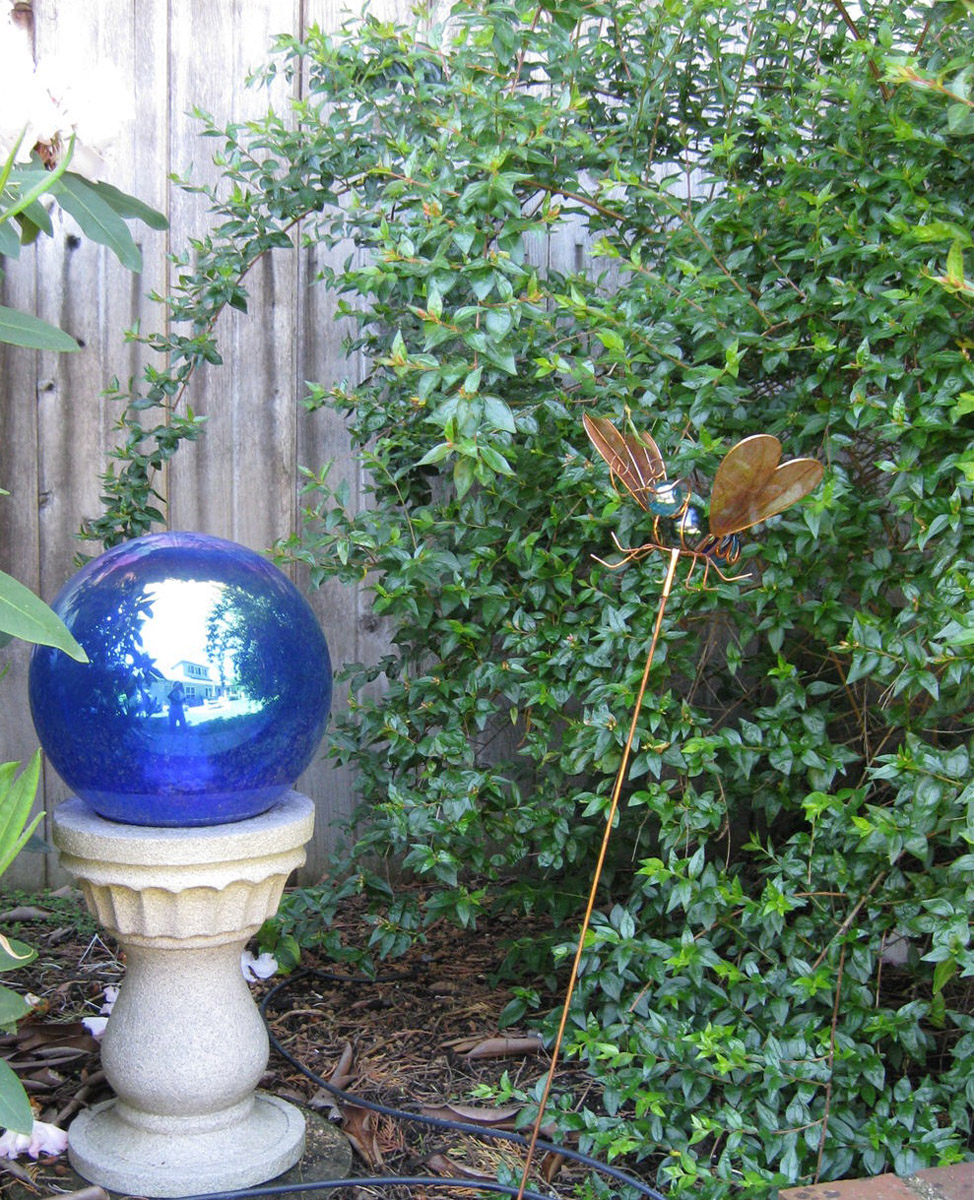 Blue Globe and Butterfly