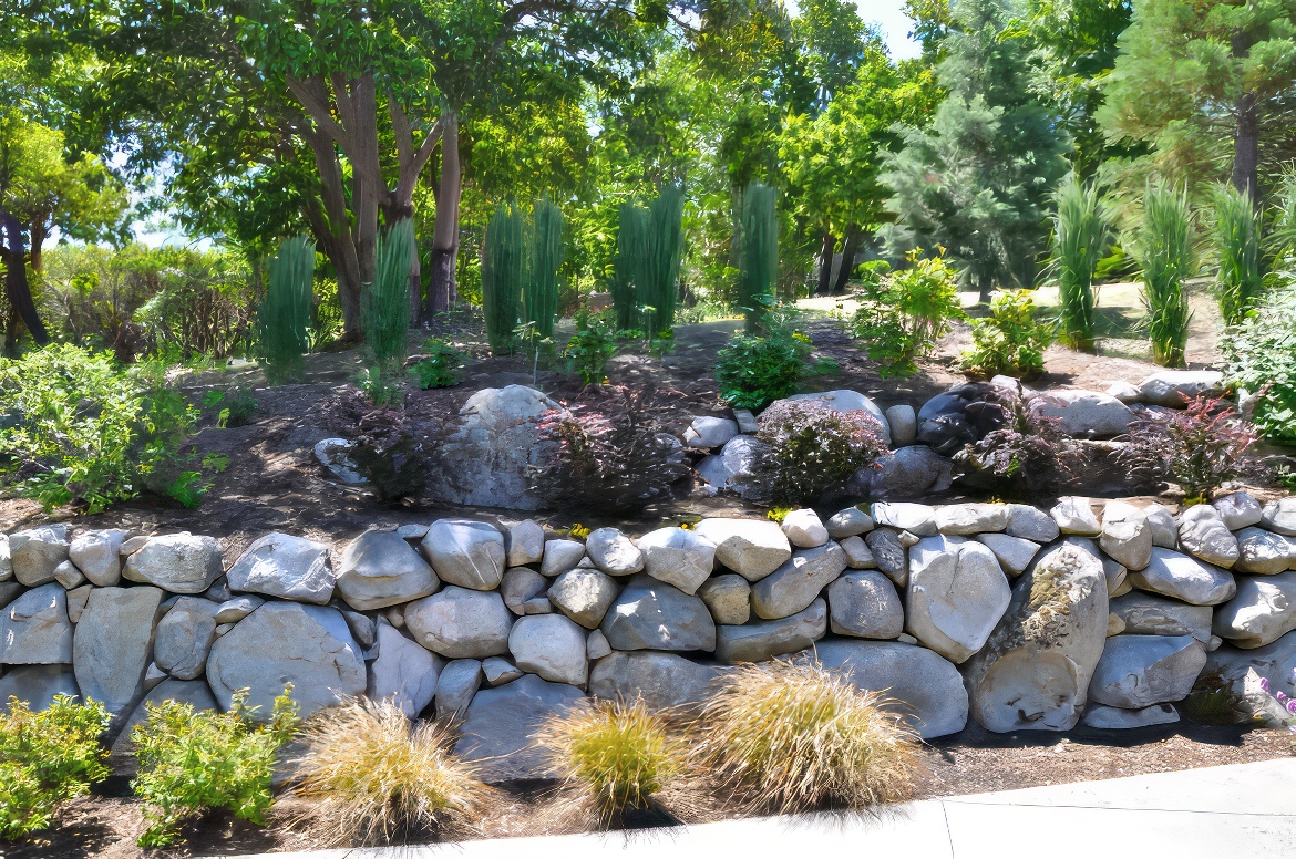 Rock and Boulder Wall